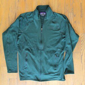 Patagonia Men's R1 Full-Zip Jacket 40128 Size L Large Micro Green Polartec light